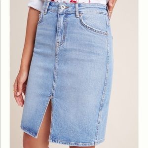 Anthropologie Skirts - {Pilcro} Classic Denim Pencil Skirt Size 14 NWT Anthropologie Skirts - {Pilcro} Classic Denim Pencil Skirt Size 14 NWT